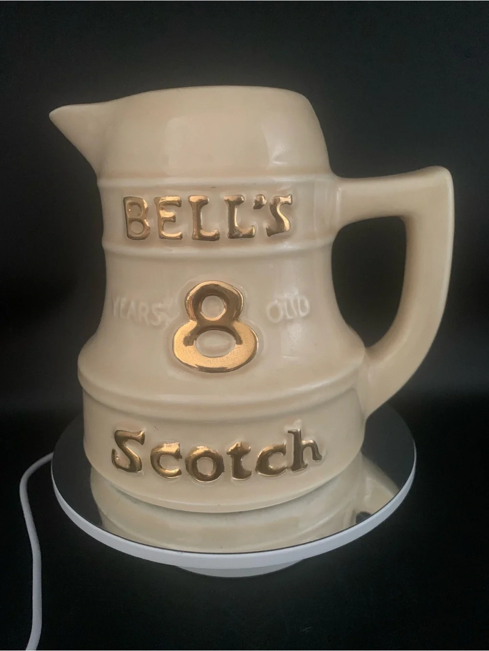 Vintage Bell's Blended Scotch Whiskey 8 12 Yr Old Whiskey Pitcher Jug Made in US